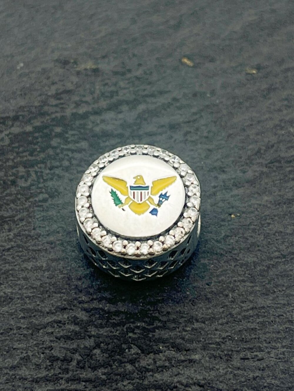 Pandora Virgin islands Exclusive Charm Sterling Silver Bead Charm Jewelry